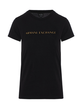 ΓΥΝΑΙΚΕΙΟ T-SHIRT ΜΕ ΛΟΓΟΤΥΠΟ | Μαύρο S