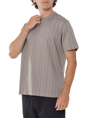 ΑΝΔΡΙΚΟ JACQUARD T-SHIRT | Γκρι XXL
