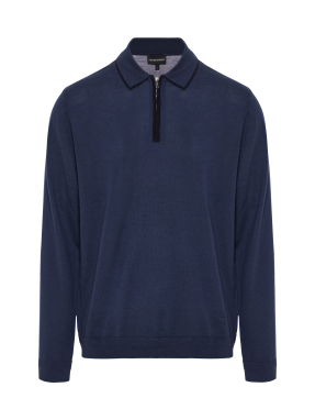 ΑΝΔΡΙΚΟ HALF-ZIP ΠΟΥΛΟΒΕΡ | Μπλε Σκούρο XL