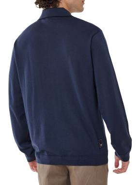 ΑΝΔΡΙΚΟ HALF-ZIP ΠΟΥΛΟΒΕΡ | Μπλε Σκούρο XL