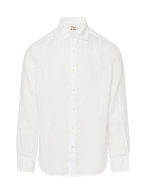 ΑΝΔΡΙΚΟ ΛΙΝΟ ΠΟΥΚΑΜΙΣΟ | Λευκό XXL