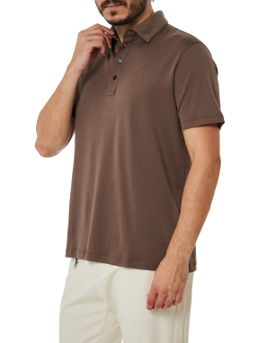 ΑΝΔΡΙΚH ΜΠΛΟΥΖΑ POLO | Καφέ XXL