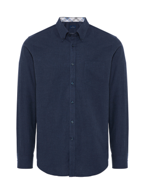 ΑΝΔΡΙΚΟ ΠΟΥΚΑΜΙΣΟ | Μπλε EU 44