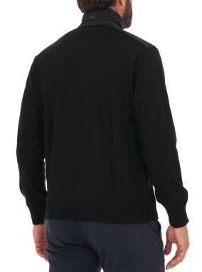 ΑΝΔΡΙΚΟ ΠΟΥΛΟΒΕΡ HALF - ZIP | Μαύρο 11 XL