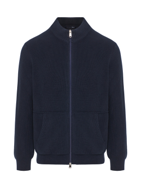 ΑΝΔΡΙΚΗ ΠΛΕΚΤΗ ΖΑΚΕΤΑ | Μπλε Σκούρο XL