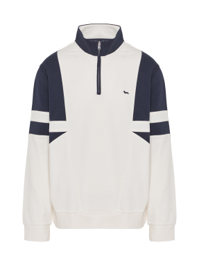 ΑΝΔΡΙΚΟ ΦΟΥΤΕΡ HALF-ZIP | Λευκό L