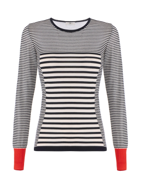 ΓΥΝΑΙΚΕΙΑ ΜΑΚΡΥΜΑΝΙΚΗ ΜΠΛΟΥΖΑ | Ριγέ  IT 46