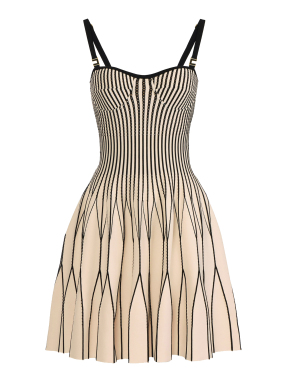 ΜΙΝΙ ΦΟΡΕΜΑ | Μαύρο-Μπεζ IT 46