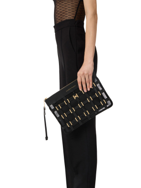 ΓΥΝΑΙΚΕΙΑ ΤΣΑΝΤΑ ΧΕΙΡΟΣ MESH POUCH | Μαύρο