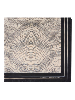 ΓΥΝΑΙΚΕΙΟ ΜΕΤΑΞΩΤΟ ΦΟΥΛΑΡΙ | Ασπρόμαυρο ONE SIZE