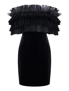 ΜΙΝΙ OFF SHOULDER ΦΟΡΕΜΑ | Μαύρο IT 44
