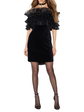 ΜΙΝΙ OFF SHOULDER ΦΟΡΕΜΑ | Μαύρο IT 44