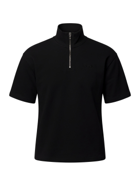 ΑΝΔΡΙΚΟ HALF-ZIP T-SHIRT | Μαύρο L