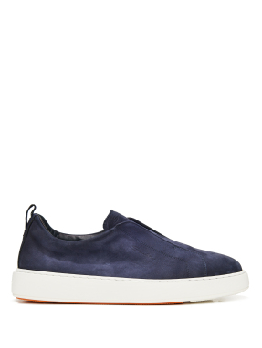 ΑΝΔΡΙΚΑ SUEDE SNEAKERS SLIP-ON | Μπλε Σκούρο 44