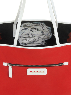 ΓΥΝΑΙΚΕΙΑ ΤΣΑΝΤΑ JANUS ΜΕ ΜΟΤΙΒΟ MERCURY | Ασπρόμαυρο