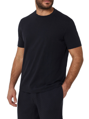 ΑΝΔΡΙΚΟ T-SHIRT JACQUARD | Μπλε M