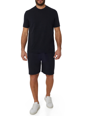 ΑΝΔΡΙΚΟ T-SHIRT JACQUARD | Μπλε XL