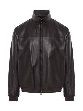 ΑΝΔΡΙΚΟ ΔΕΡΜΑΤΙΝΟ JACKET | Καφέ Σκούρο IT 54
