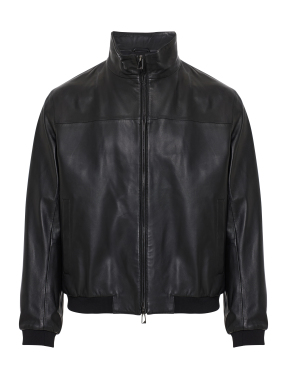 ΑΝΔΡΙΚΟ ΔΕΡΜΑΤΙΝΟ JACKET | Μαύρο IT 50