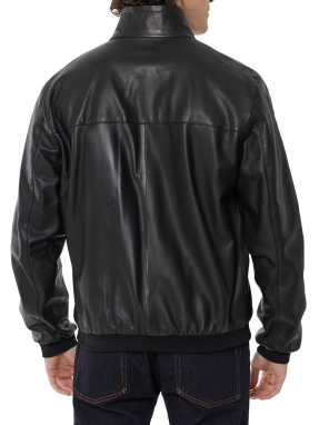 ΑΝΔΡΙΚΟ ΔΕΡΜΑΤΙΝΟ JACKET | Μαύρο IT 50