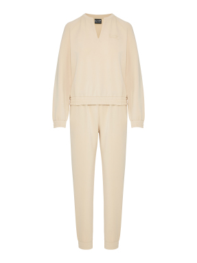 ΓΥΝΑΙΚΕΙΟ ΣΕΤ ΖΑΚΕΤΑ ΦΟΡΜΑ | Μπεζ M