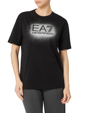 ΓΥΝΑΙΚΕΙΟ T-SHIRT ΜΕ ΛΟΓΟΤΥΠΟ | Μαύρο S