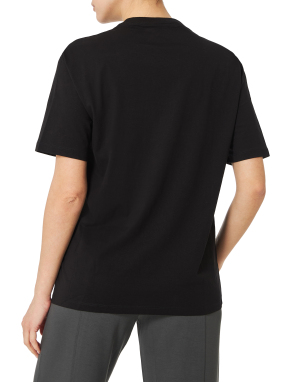 ΓΥΝΑΙΚΕΙΟ T-SHIRT ΜΕ ΛΟΓΟΤΥΠΟ | Μαύρο S