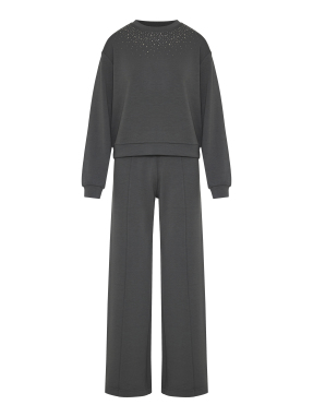 ΓΥΝΑΙΚΕΙΟ ΣΕΤ ΦΟΥΤΕΡ - ΦΟΡΜΑ | Γκρι Σκούρο M