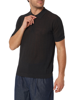 ΑΝΔΡΙΚΟ POLO ΜΠΛΟΥΖΑ ΜΕ ΦΕΡΜΟΥΑΡ | Γκρι Σκούρο L