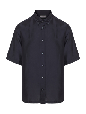 ΑΝΔΡΙΚΟ ΚΟΝΤΟΜΑΝΙΚΟ ΠΟΥΚΑΜΙΣΟ | Μπλε Σκούρο L