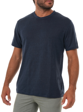ΑΝΔΡΙΚΟ ΛΙΝΟ T-SHIRT ECSTASEA | Μπλε Σκούρο 00119L XL