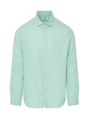 ΑΝΔΡΙΚΟ ΛΙΝΟ ΠΟΥΚΑΜΙΣΟ | Πράσινο Ανοιχτό XL