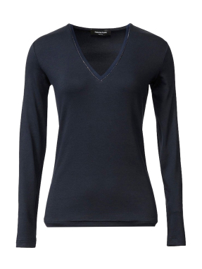 ΓΥΝΑΙΚΕΙΑ ΜΑΚΡΥΜΑΝΙΚΗ ΜΠΛΟΥΖΑ | Μπλε Σκούρο IT 46