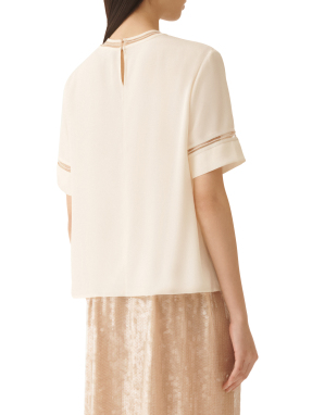 ΓΥΝΑΙΚΕΙΑ ΚΟΝΤΟΜΑΝΙΚΗ ΜΠΛΟΥΖΑ | Εκρού IT 38