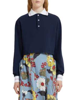 ΓΥΝΑΙΚΕΙΑ ΜΑΚΡΥΜΑΝΙΚΗ ΜΠΛΟΥΖΑ | Μπλε Σκούρο EU 40