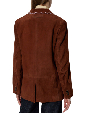 ΓΥΝΑΙΚΕΙΟ SUEDE ΣΑΚΑΚΙ | Καφέ Σκούρο IT 40