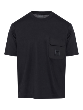 ΑΝΔΡΙΚΟ T-SHIRT ΜΕ ΤΣΕΠΗ | Μαύρο XL