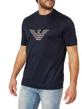 ΑΝΔΡΙΚΟ T-SHIRT ΜΕ ΛΟΓΟΤΥΠΟ | Μπλε Σκούρο L