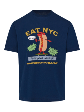 ΑΝΔΡΙΚΟ T-SHIRT ΜΕ ΤΥΠΩΜΑ | Μπλε M