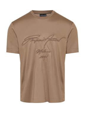 ΑΝΔΡΙΚΟ T-SHIRT ΜΕ ΛΟΓΟΤΥΠΟ | Μπεζ XL