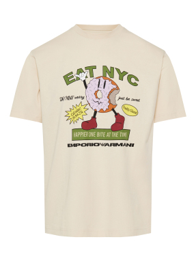 ΑΝΔΡΙΚΟ T-SHIRT ΜΕ ΤΥΠΩΜΑ | Εκρού M