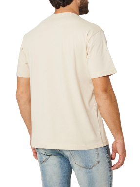 ΑΝΔΡΙΚΟ T-SHIRT ΜΕ ΤΥΠΩΜΑ | Εκρού M