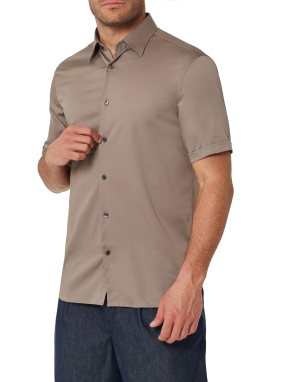 ΑΝΔΡΙΚΟ ΚΟΝΤΟΜΑΝΙΚΟ ΠΟΥΚΑΜΙΣΟ | Μπεζ XL