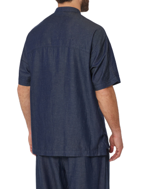 ΑΝΔΡΙΚΟ ΚΟΝΤΟΜΑΝΙΚΟ ΠΟΥΚΑΜΙΣΟ | Μπλε Σκούρο L