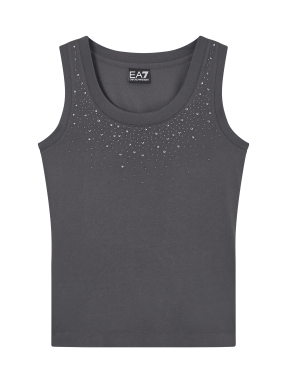 ΓΥΝΑΙΚΕΙΟ ΤΟΠ ΜΕ ΣΤΡΑΣ | Γκρι Σκούρο ΧL