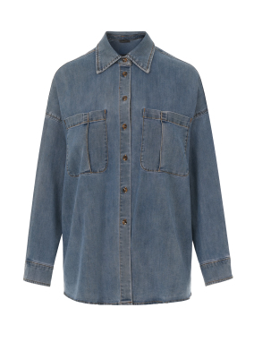 ΓΥΝΑΙΚΕΙΟ DENIM ΠΟΥΚΑΜΙΣΟ | Μπλε L/XL