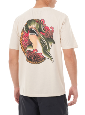 ΑΝΔΡΙΚΟ T-SHIRT TATTOO TRUDY SHARK | Μπεζ L