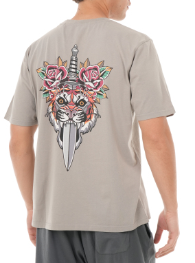ΑΝΔΡΙΚΟ T-SHIRT TATTOO TRUDY TIGGER | Γκρι M