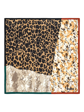 ΓΥΝΑΙΚΕΙΟ ΦΟΥΛΑΡΙ ANIMAL PRINT | Μπεζ ONE SIZE