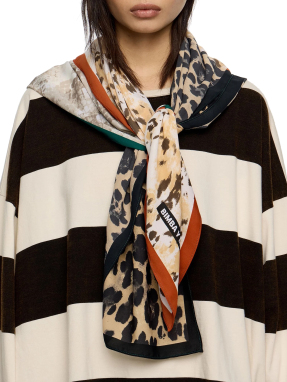 ΓΥΝΑΙΚΕΙΟ ΦΟΥΛΑΡΙ ANIMAL PRINT | Μπεζ ONE SIZE